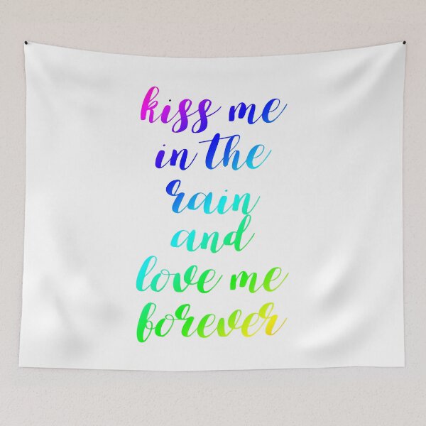 Item preview, Kiss Me In The Rain Romantic Rainbow Print designed and sold by deedee347.