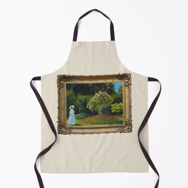 Aperçu de l'œuvre Femme au cadre doré au jardin - Monet créée et vendue par opptop.