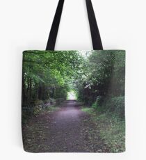 wooded path Tote Bag