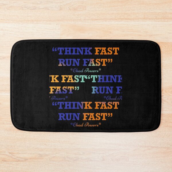 Item preview, Think fast run fast quote pattern designed and sold by nickardi.