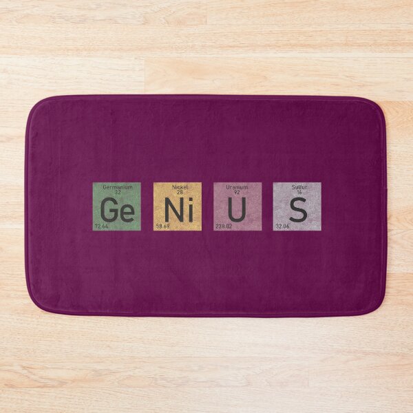 Item preview, Ge-Ni-U-S Genius Periodic Table Element Vintage Science Funny  designed and sold by alenaz.