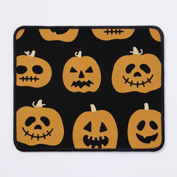 Item preview, Halloween Scary evil pumpkin funny pumpkin head Art Pumpkin Seamless Pattern Yellow Jack Ghost Pumpkin  designed and sold by thanyaj.