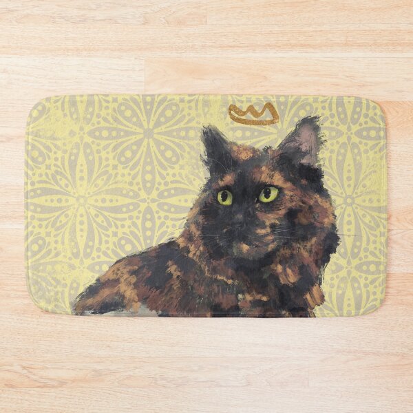 Item preview, Pretty Princess Truffle Cat Gouache Digital Painting  designed and sold by Valerie Englehart.