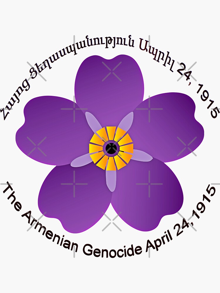 Thumbnail 3 of 3, Sticker, Armenian Forget Me Not FLower designed and sold by doniainart.