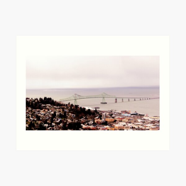 view from the Astoria Column Astoria–Megler Bridge 2 Art Print