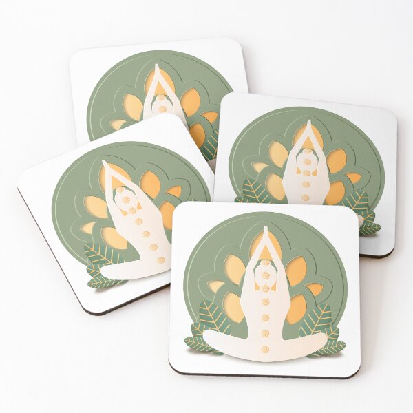 Item preview, Women Yoga Pose with Seven Chakras designed and sold by Cartrect.