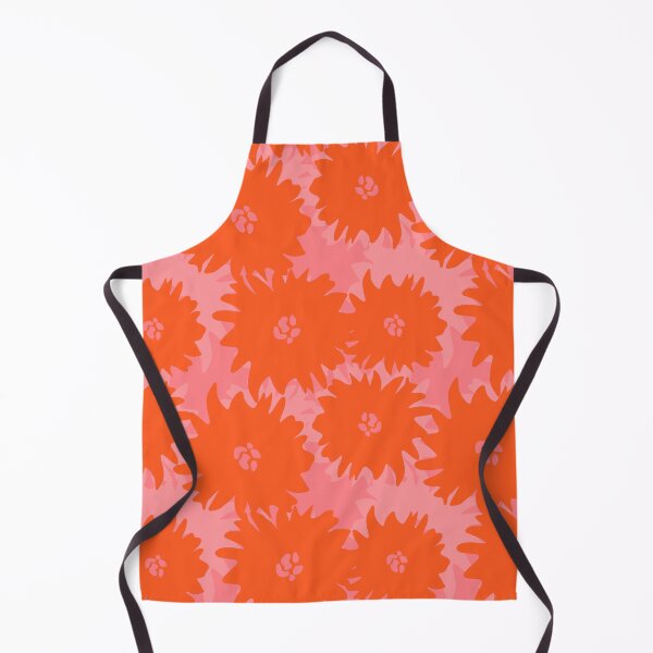 Item preview, Cute oversized orange jumbo floral pattern on pink designed and sold by Preppy Aesthetic Designs.