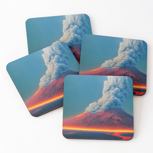 Item preview, Volcano eruption, fantasy land designed and sold by Tuko Designs.