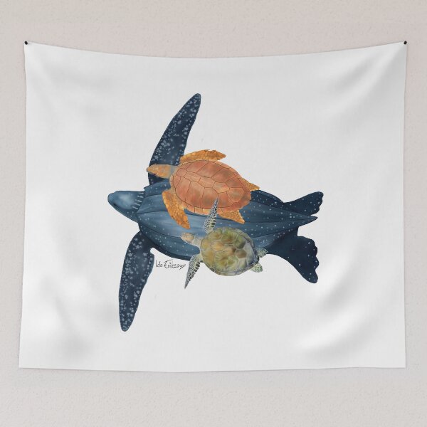 Item preview, Leatherback, loggerhead and green turtle  designed and sold by Ida Eriksson.