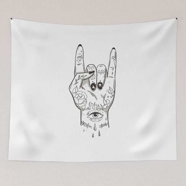 Item preview, tattooed hand designed and sold by DerSenat.
