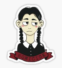 Wednesday Addams Homicide Sticker