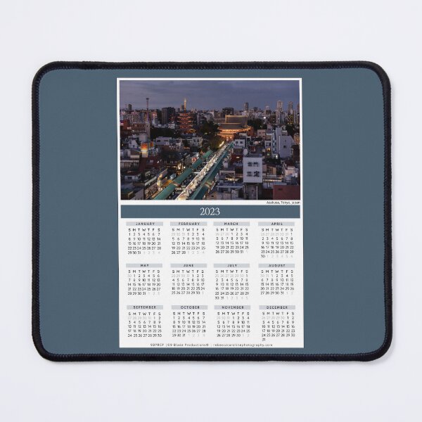 Item preview, 2023 Calendar | Year-At-A-Glance | Nakamise Shopping Street, Asakusa, Tokyo, Japan | Senso-Ji Temple at Night designed and sold by 9BPRCP.