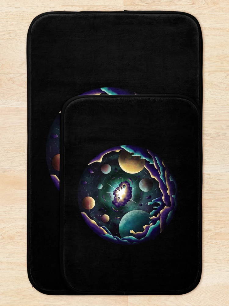 Thumbnail 5 of 6, Bath Mat, Exploding Star designed and sold by DerSenat.