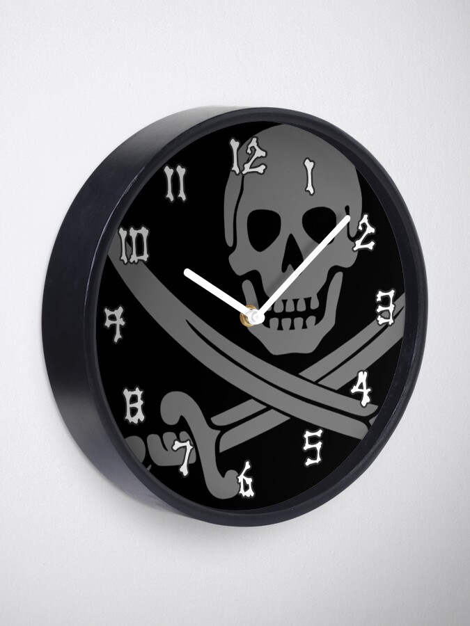 "Dark Pirate" Clock for Sale by JerryWLambert Redbubble