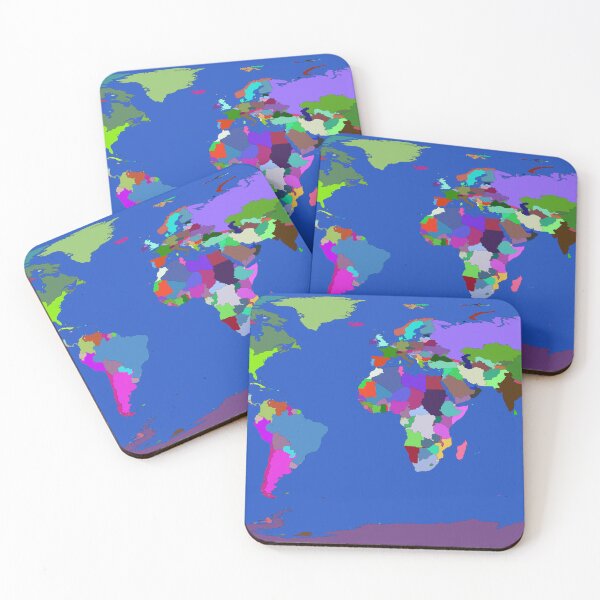Item preview, Colorful World Map Duvet Cover designed and sold by RodVentura.