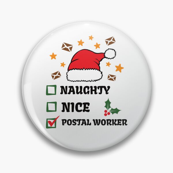 Item preview, Naughty Nice Postal Worker Christmas, traje de cartero de Navidad, ropa de Navidad de oficina de correos, regalo de cartero feliz designed and sold by praewapy.