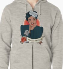 Billie Holiday Zipped Hoodie