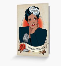 Billie Holiday Greeting Card