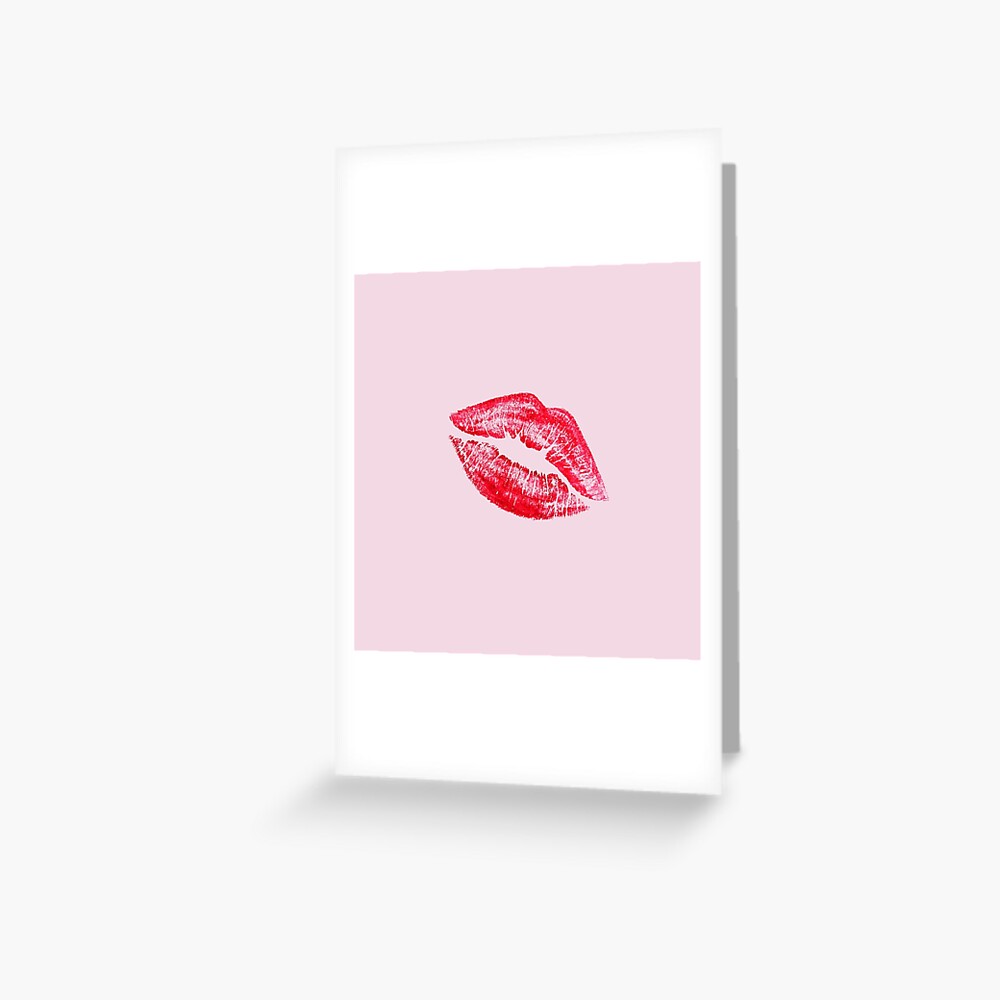 "Kissing Sexy Lips Lipstick " Greeting Card for Sale by goodedesign
