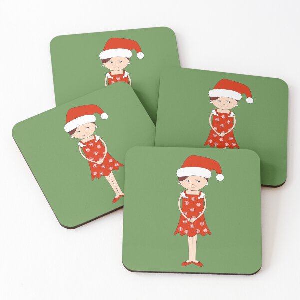 Item preview, Arte digital de niña duende especial de Navidad verde | Especial de Navidad | Melanie Jensen Ilustraciones designed and sold by Melanie Jensen.