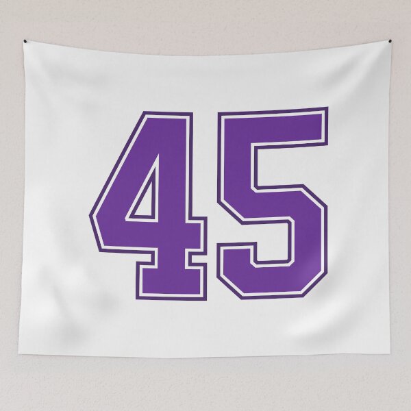 Item preview, Purple Number 45 lucky sports jersey forty five designed and sold by HeavyStyle.