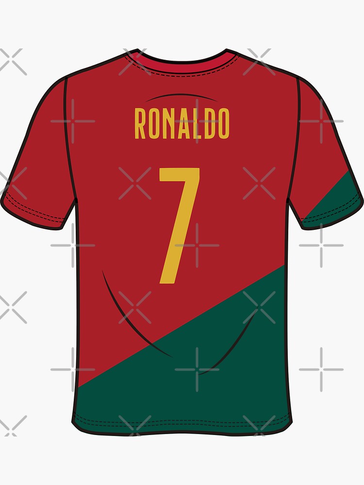 Ronaldo Home Jersey UEFA 2022 Sticker for Sale by cartmaxx2