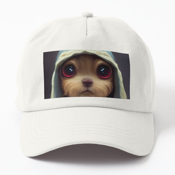 Vista previa del artículo con la obra «Lindo perrito con grandes ojos vestido con un disfraz de Jedi», diseñado y vendido por Tuko Designs.