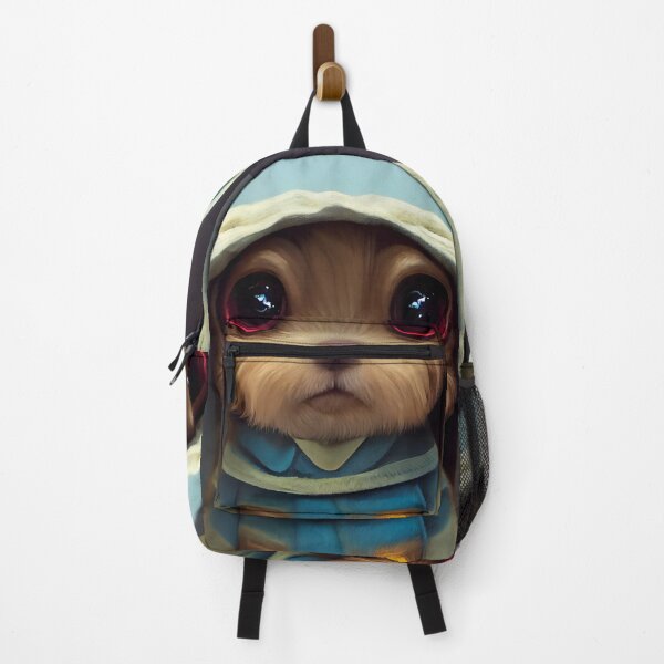 Item preview, Lindo perrito con grandes ojos vestido con un disfraz de Jedi designed and sold by Tuko Designs.