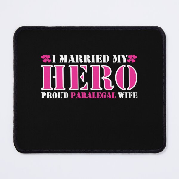 Item preview, I Married Hero Proud Paralegal Wife  designed and sold by aryagiri.