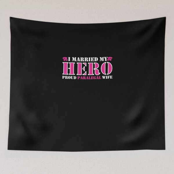 Item preview, I Married Hero Proud Paralegal Wife  designed and sold by aryagiri.