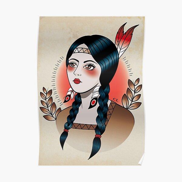 Native American Girl Poster