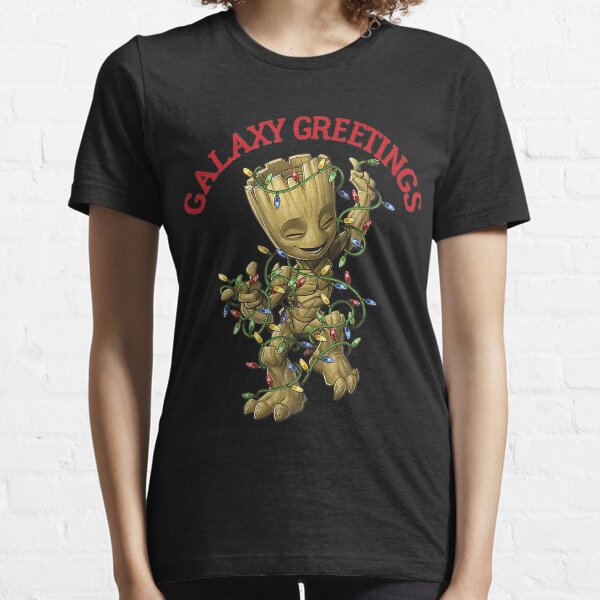 Weihnachtsbaum-Galaxie-Grüße Essential T-Shirt