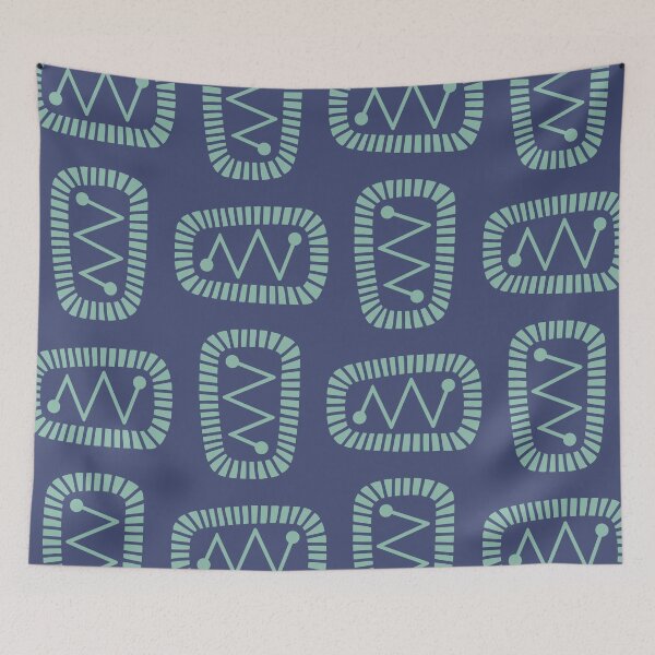 Item preview, Mid Century Modern Atomic Radar Abstract Pattern 852 designed and sold by tonymagnerart.