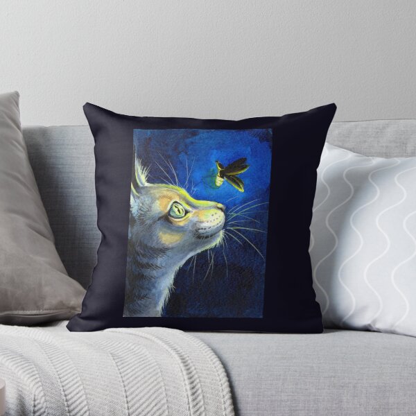 The Glowbug Throw Pillow