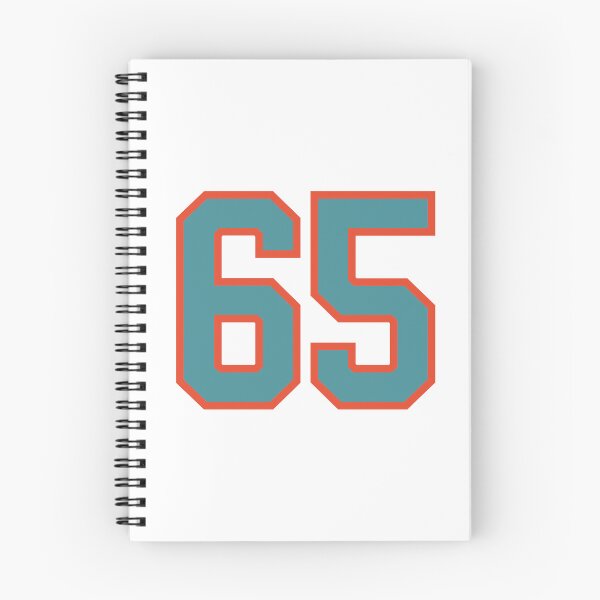 Item preview, 65 number, aqua orange lucky sports sixty five designed and sold by ArtIsParty.