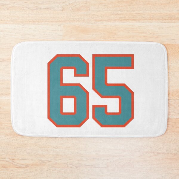 Item preview, 65 number, aqua orange lucky sports sixty five designed and sold by ArtIsParty.