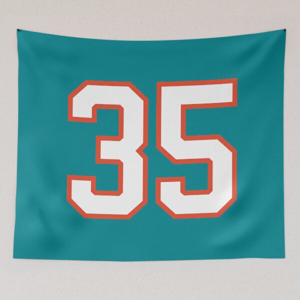 Item preview, Sports Number 35, white orange color lucky sport thirty five designed and sold by ArtIsParty.