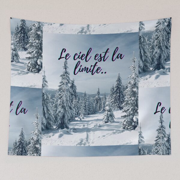 Item preview, Sky is not the limit - popular french quotes theme gifts  designed and sold by RebelliousRosee.