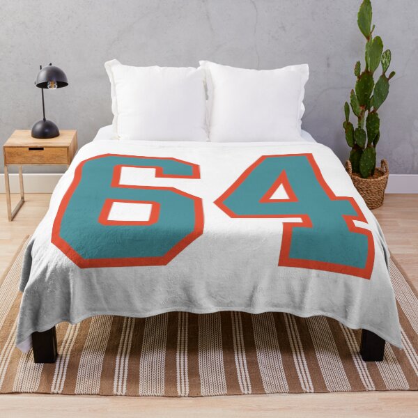 Item preview, 64 number, aqua orange lucky sports sixty four designed and sold by ArtIsParty.