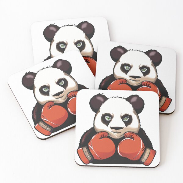 Item preview, Boxing Panda Bear with Green Eyes designed and sold by FlippinTurtles.