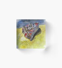 Junk Fishing Boat Acrylic Block