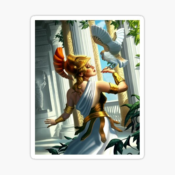 Athena and the Messenger Sticker