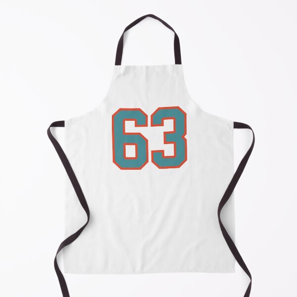 Item preview, 63 number, aqua orange lucky sports sixty three designed and sold by ArtIsParty.