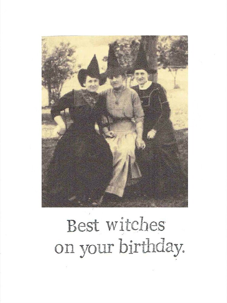 Thumbnail 2 of 2, Greeting Card, Best Witches designed and sold by bluespecsstudio.