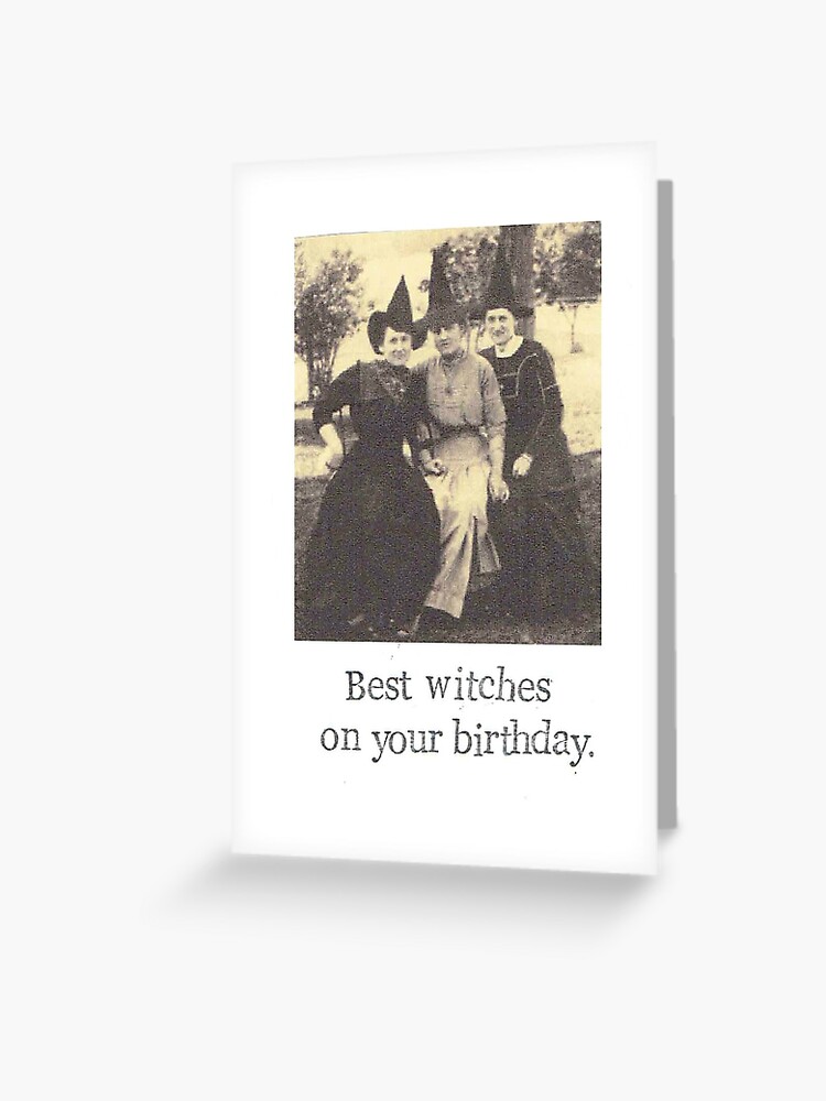 Thumbnail 1 of 2, Greeting Card, Best Witches designed and sold by bluespecsstudio.