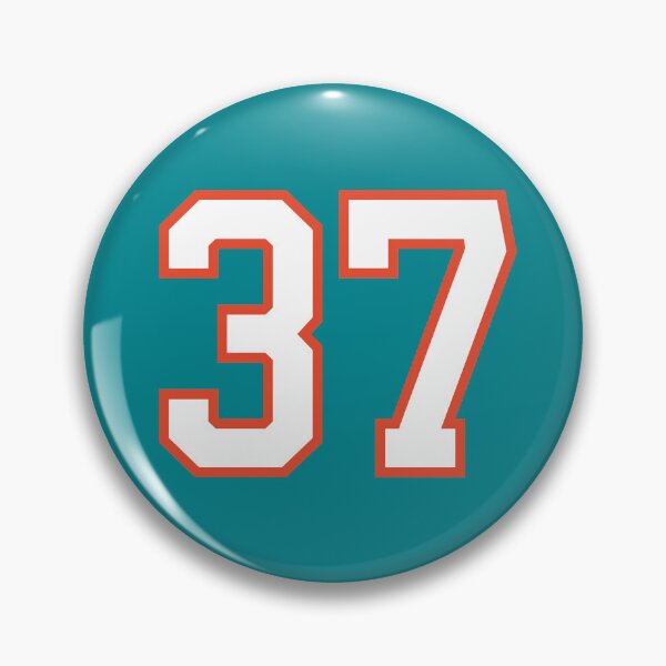 Item preview, Sports Number 37, white orange color lucky sport thirty seven designed and sold by ArtIsParty.