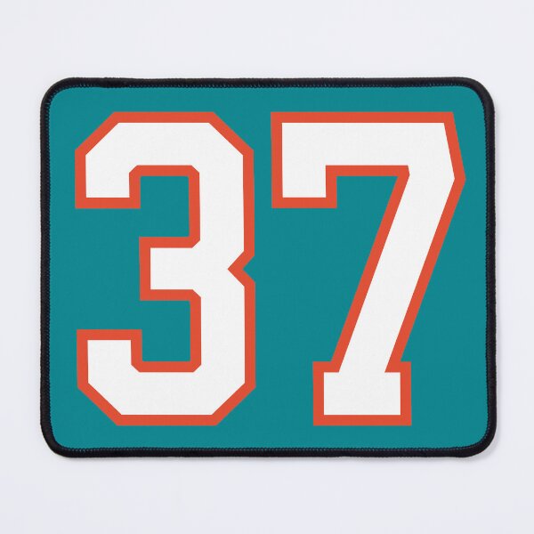 Item preview, Sports Number 37, white orange color lucky sport thirty seven designed and sold by ArtIsParty.
