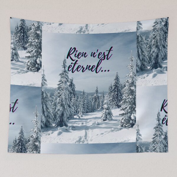 Item preview, Nothing lasts forever - popular french quotes theme gifts  designed and sold by RebelliousRosee.