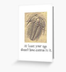 Trilobite Fossil Birthday Card Greeting Card