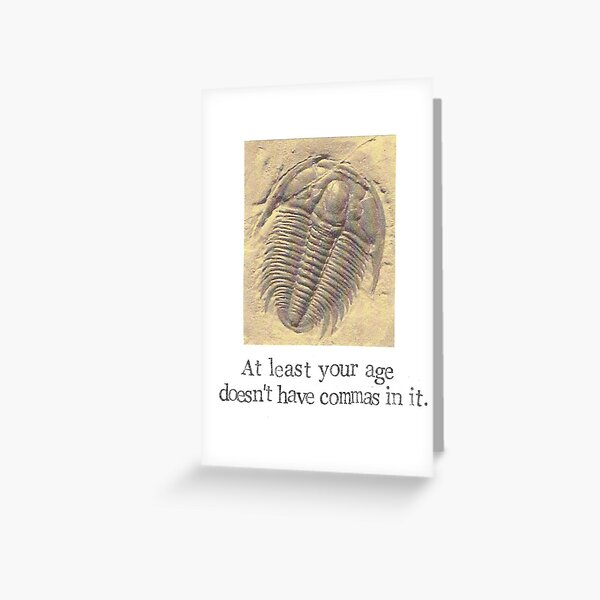 Trilobite Fossil Greeting Card